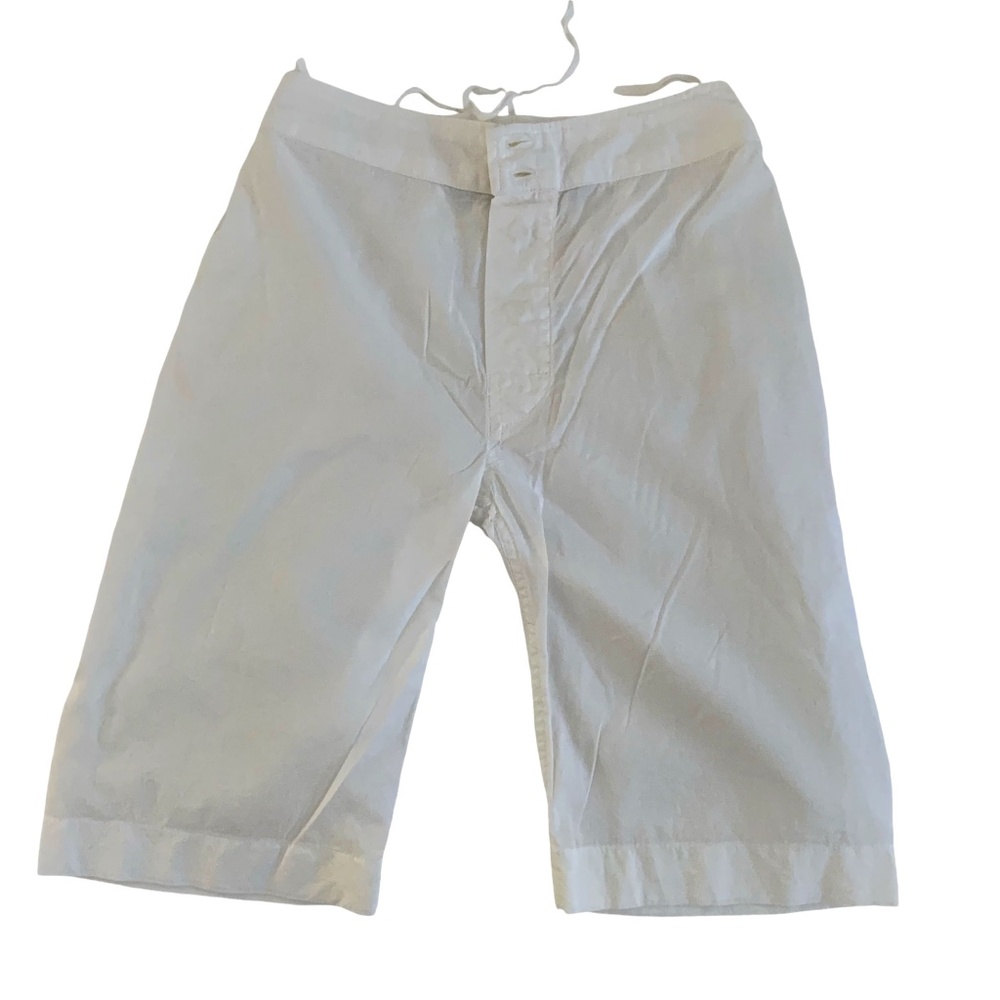074–FLORA AND HENRY SZ 12 MO WHITE PANTS 100% COTTON